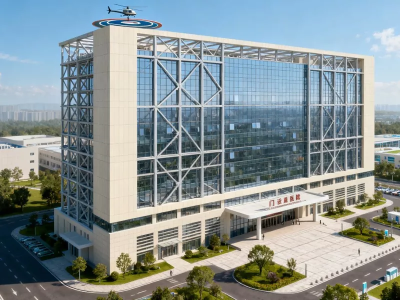 بلند و بالا تیار دھاتی ہسپتال کی عمارت